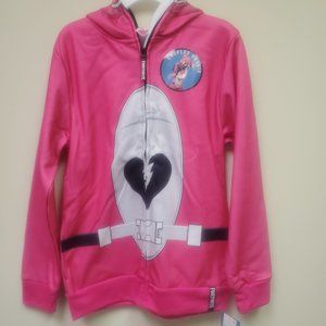 New Fortnite Cosplay Zip Up Hoodie Pink Cuddle